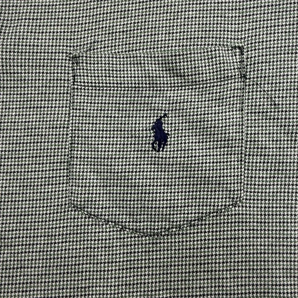 Vintage Ralph Lauren Polo shirt XL Blue Green With pocket
